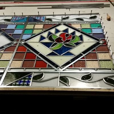 still struggling with lead came borders a bit, but super pleased with how  this came out! : r/StainedGlass